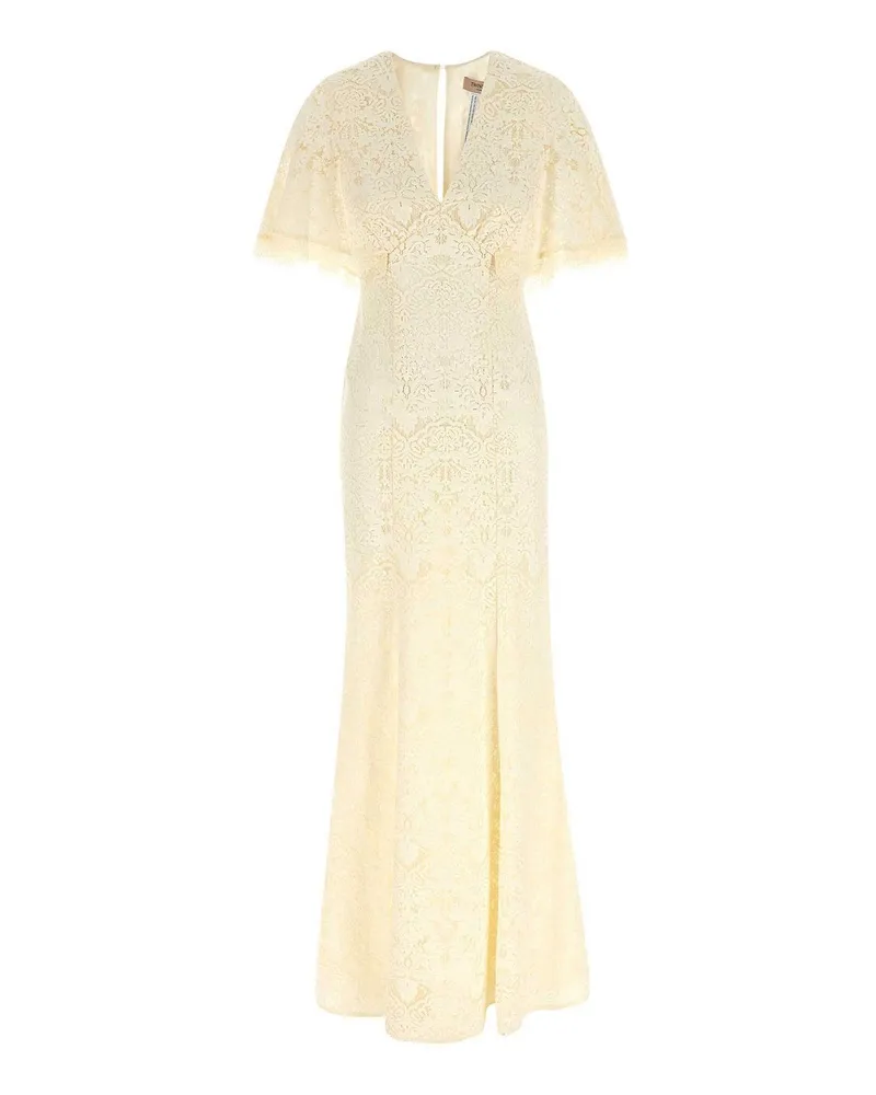 Twin-Set Maxikleid - Weiß Weiß