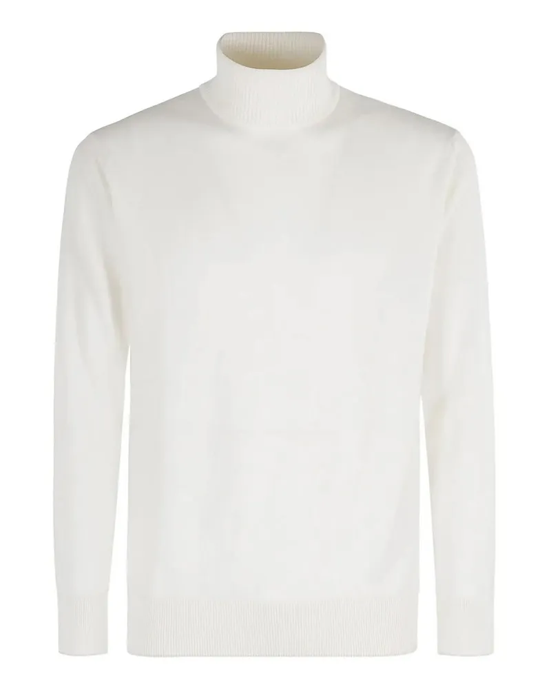 Eleventy Rollkragenpullover - Weiß Weiß