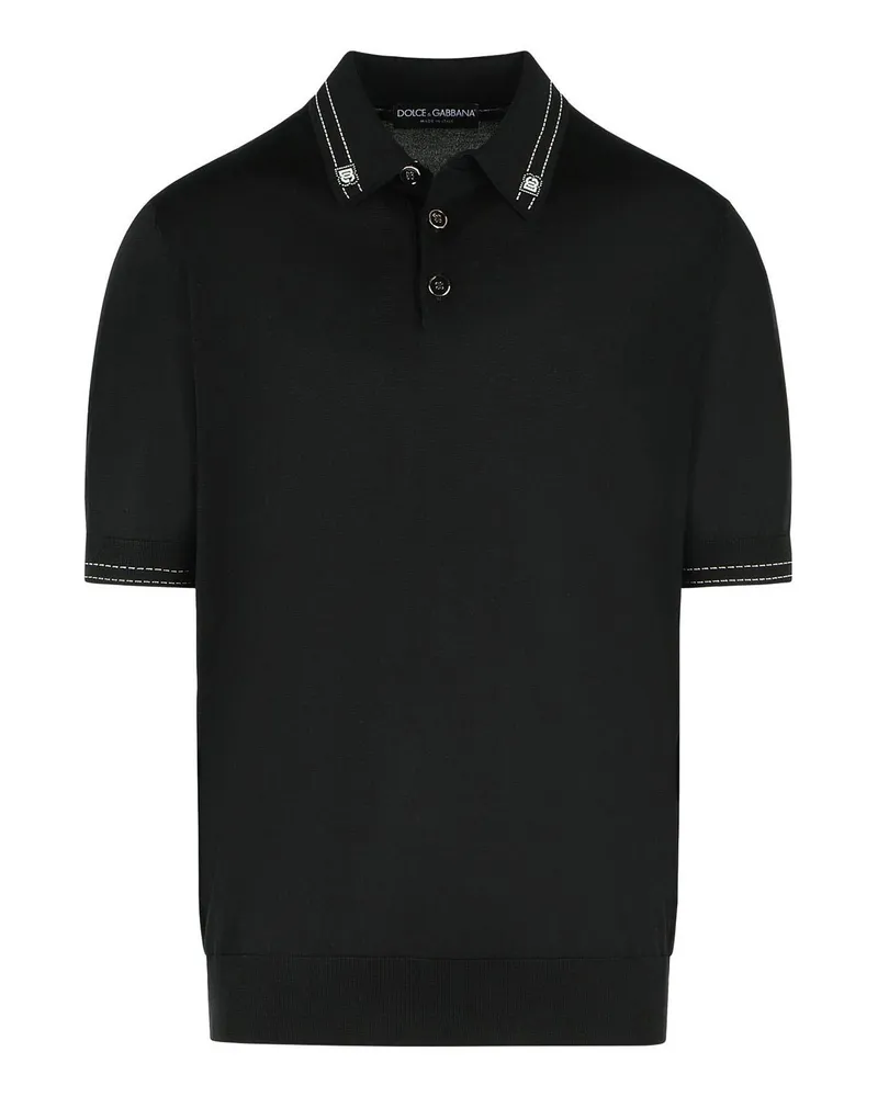 Dolce & Gabbana Poloshirt - Schwarz Schwarz