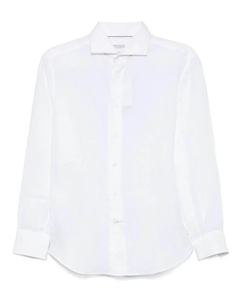 Brunello Cucinelli Hemd - Weiß Weiß