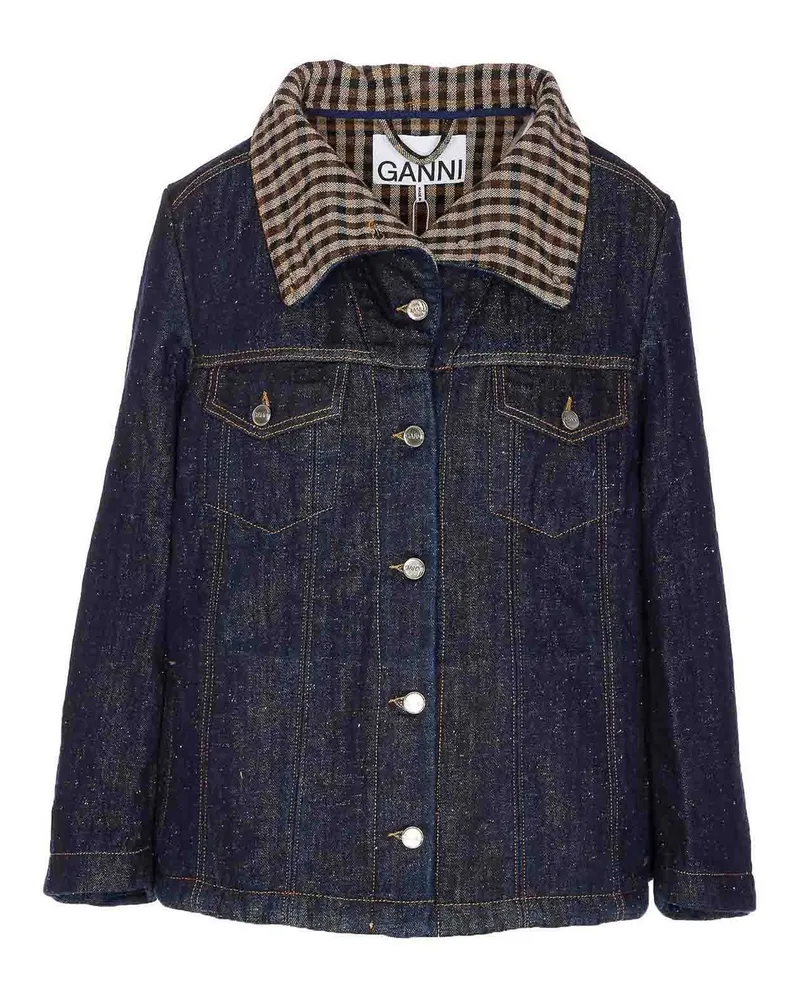 Ganni Casualjacke - Blau Blau