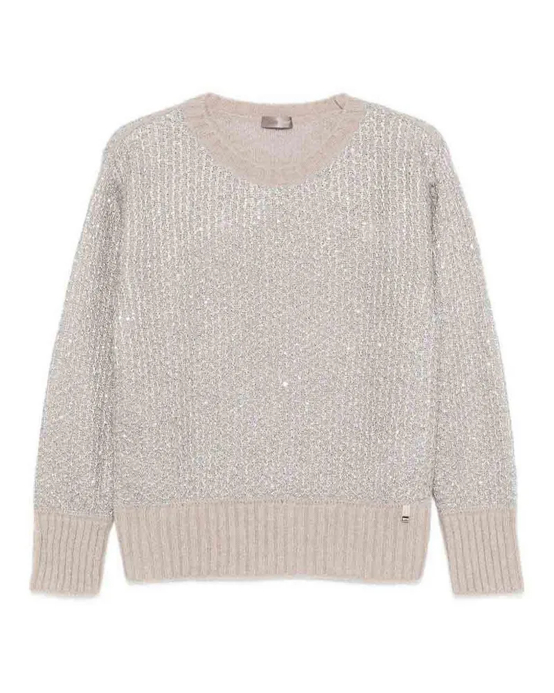 Herno Rundhalspullover - Beige Beige