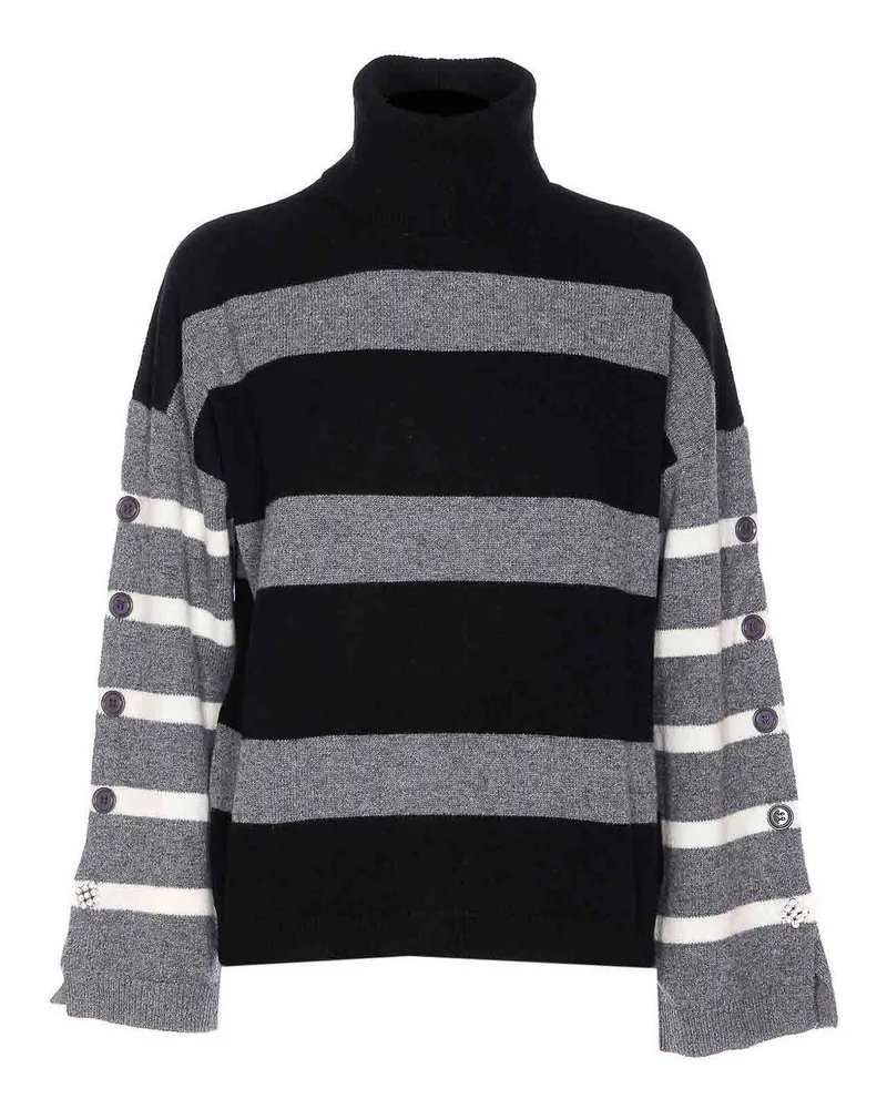 Liu Jo Rundhalspullover - Grau Grau