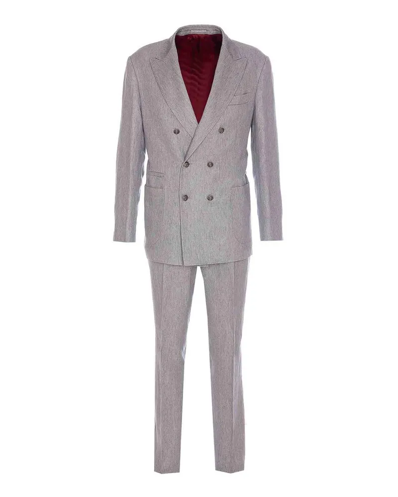 Brunello Cucinelli Eleganter Anzug - Grau Grau