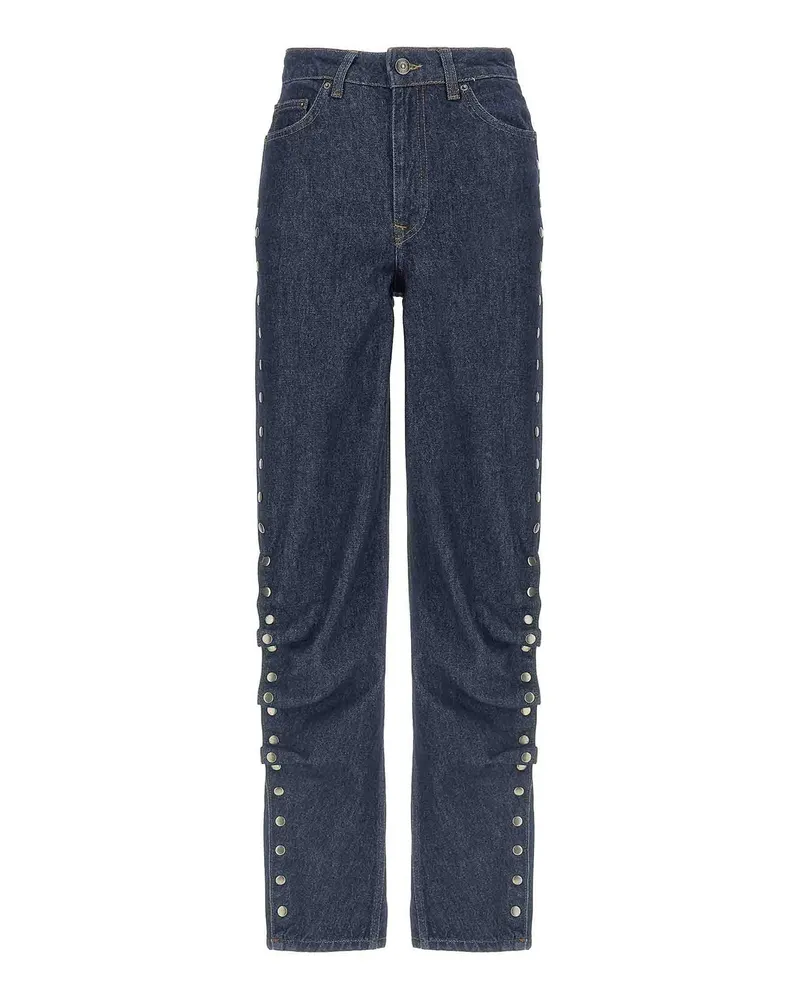 ROTATE Birger Christensen Straight Leg Jeans - Blau Blau