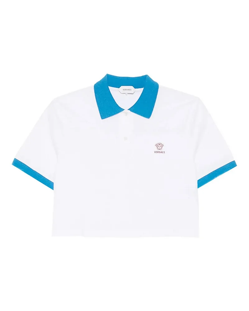 Versace Rundhalspullover - Weiß Weiß