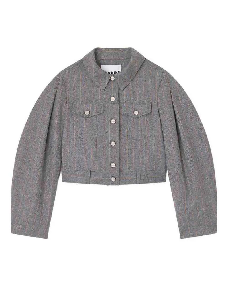 Ganni Blazer - Grau Grau