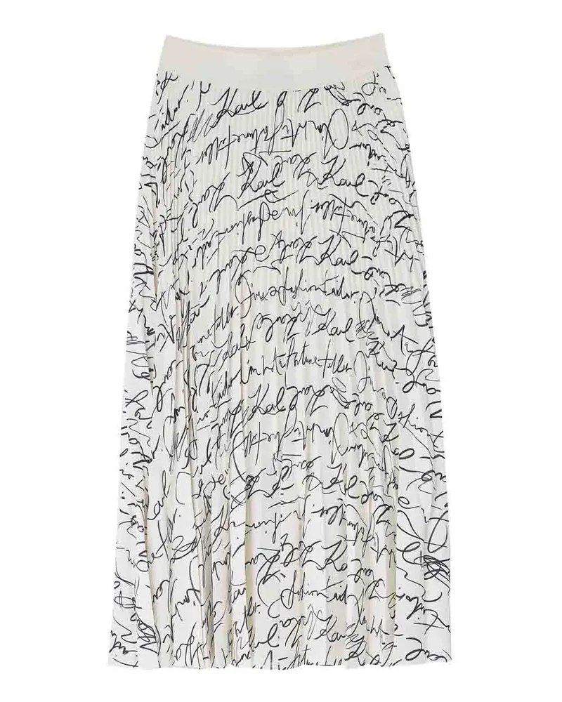 Karl Lagerfeld Midirock - Weiß Weiß