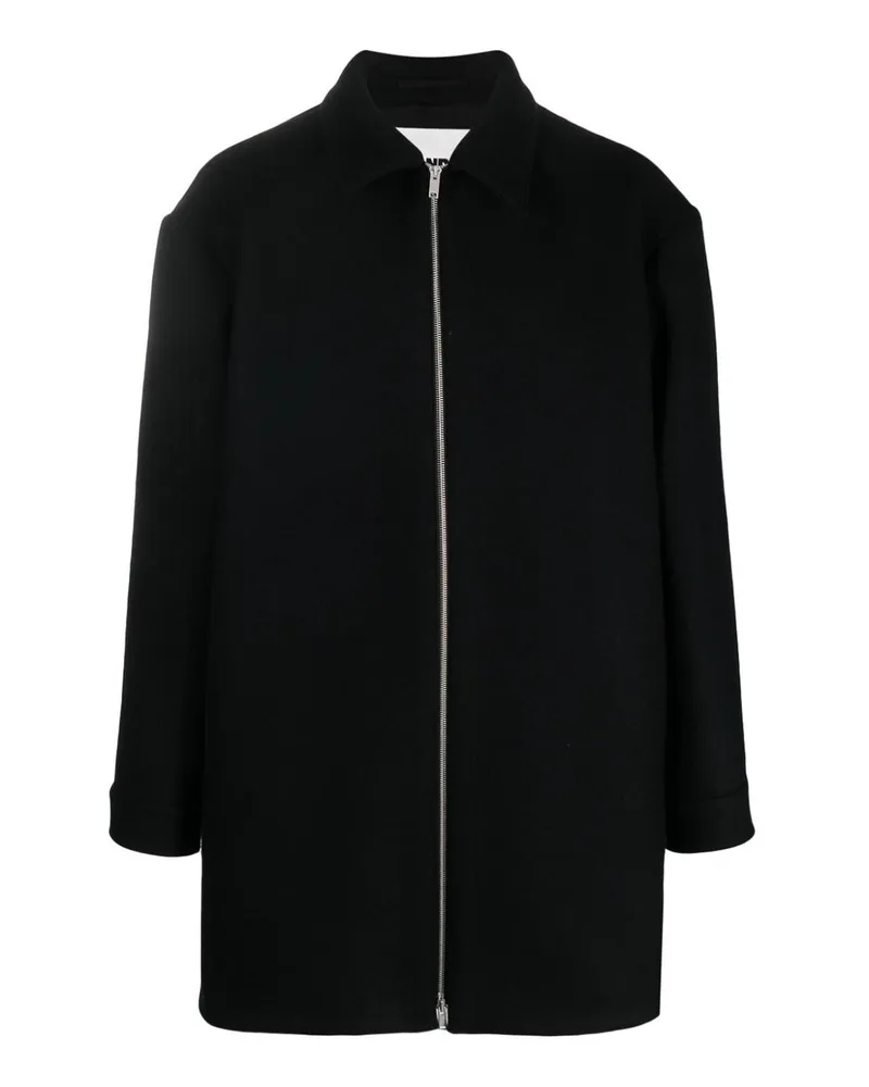 Jil Sander Kurzer Mantel - Schwarz Schwarz