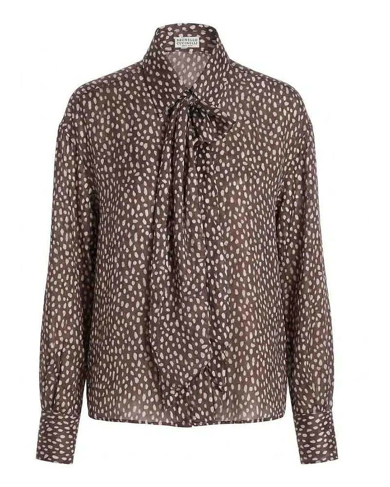 Brunello Cucinelli Hemd - Dunkelbraun Dunkelbraun