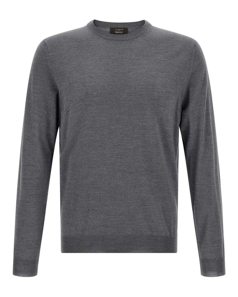 Zanone Rundhalspullover - Grau Grau