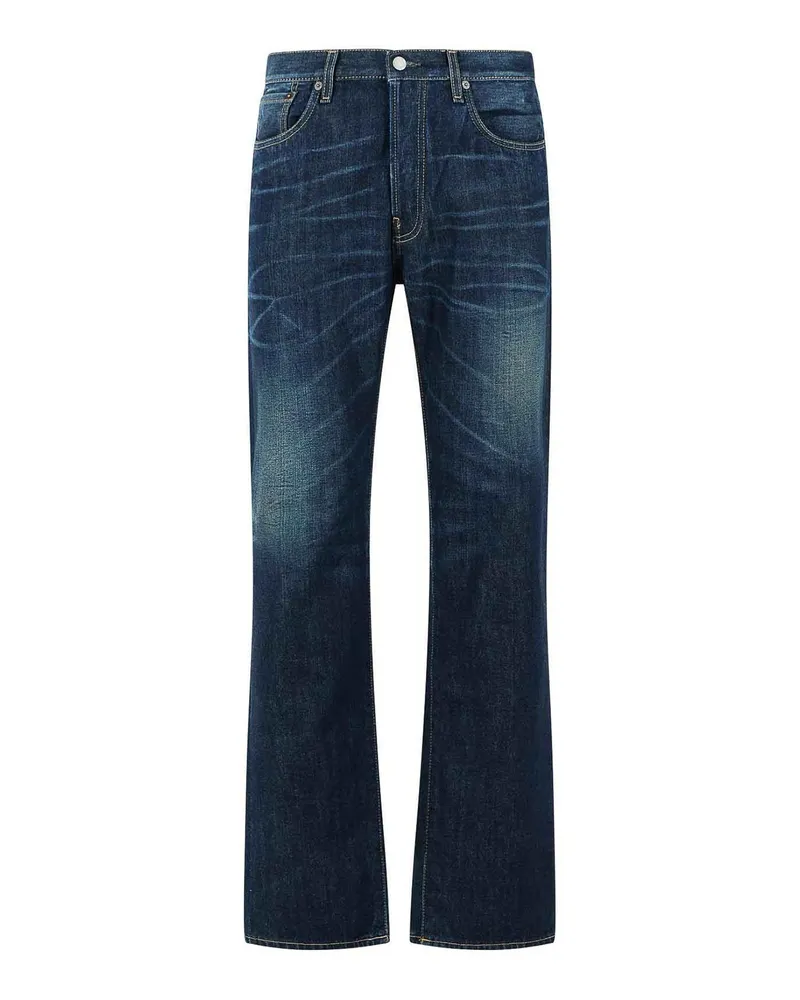 Acne Studios Straight Leg Jeans - Blau Blau