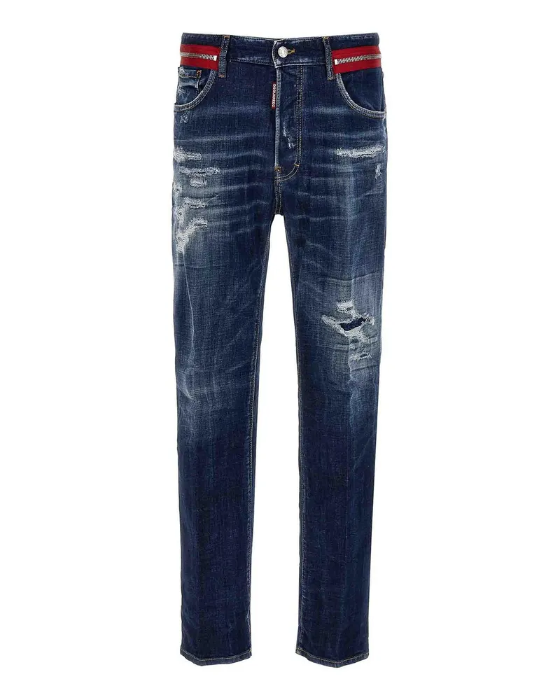 Dsquared2 Straight Leg Jeans - Blau Blau