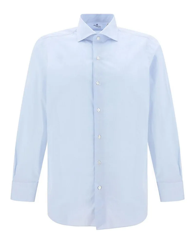 Finamore 1925 Hemd - Blau Blau