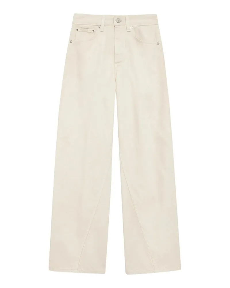 Anine Bing Straight Leg Jeans - Beige Beige