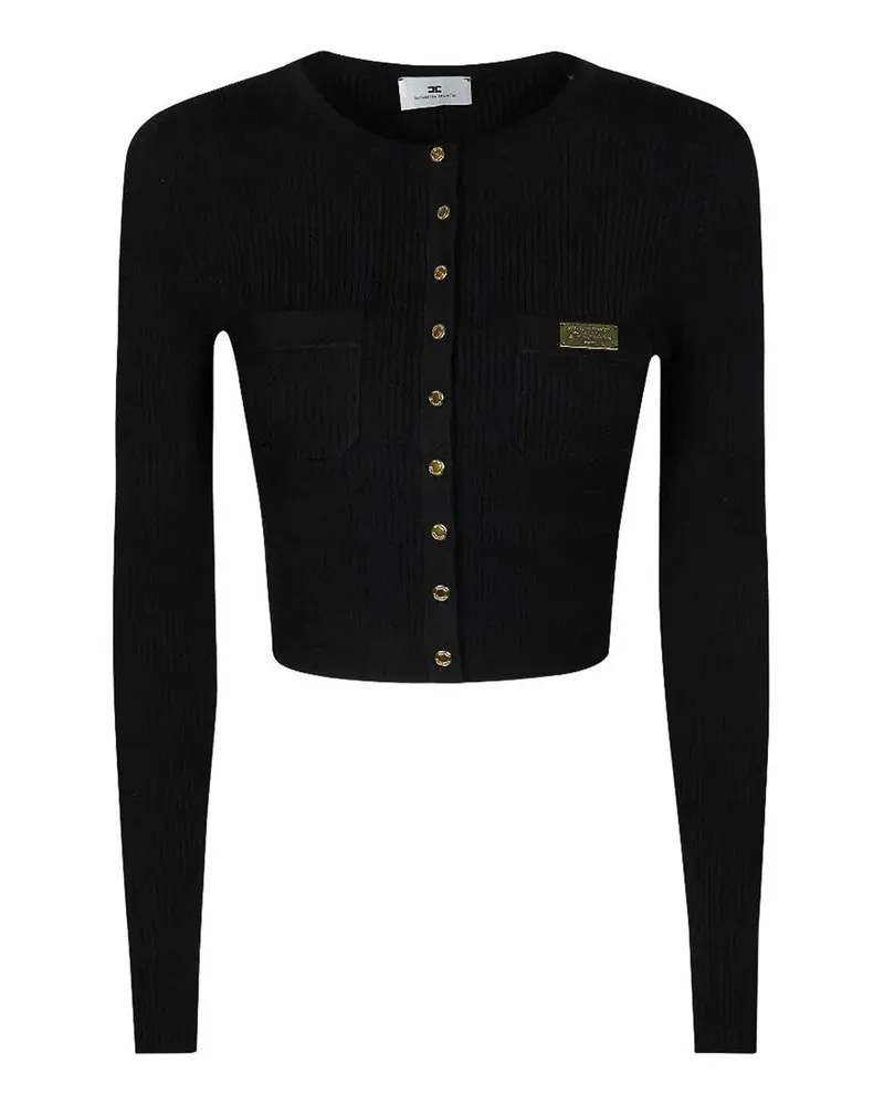 Elisabetta Franchi Rundhalspullover - Schwarz Schwarz