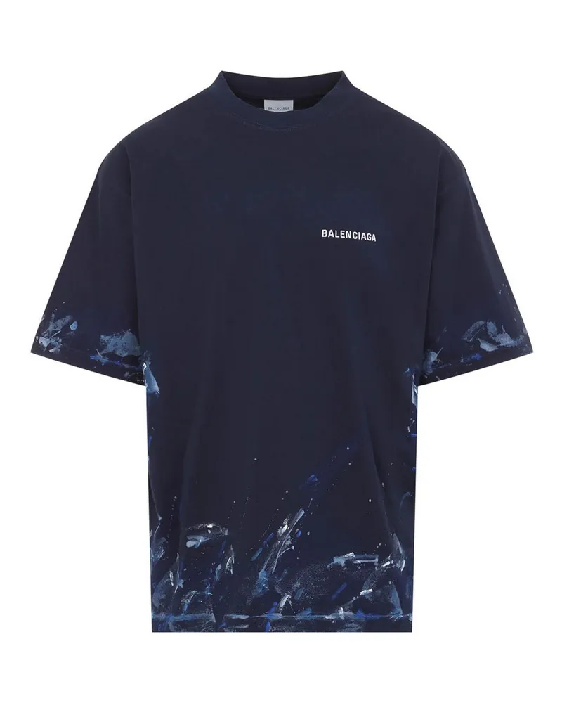 Balenciaga T-Shirt - Dunkelblau Dunkelblau