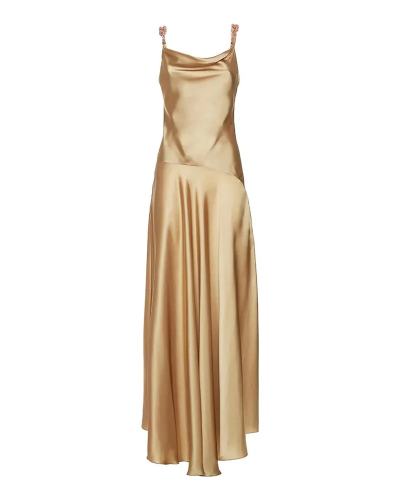 Simona Corsellini Maxikleid - Braun Braun