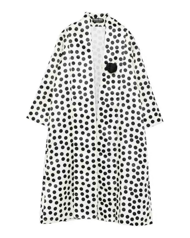 Chiara Boni Knielanger Mantel - Weiß Weiß