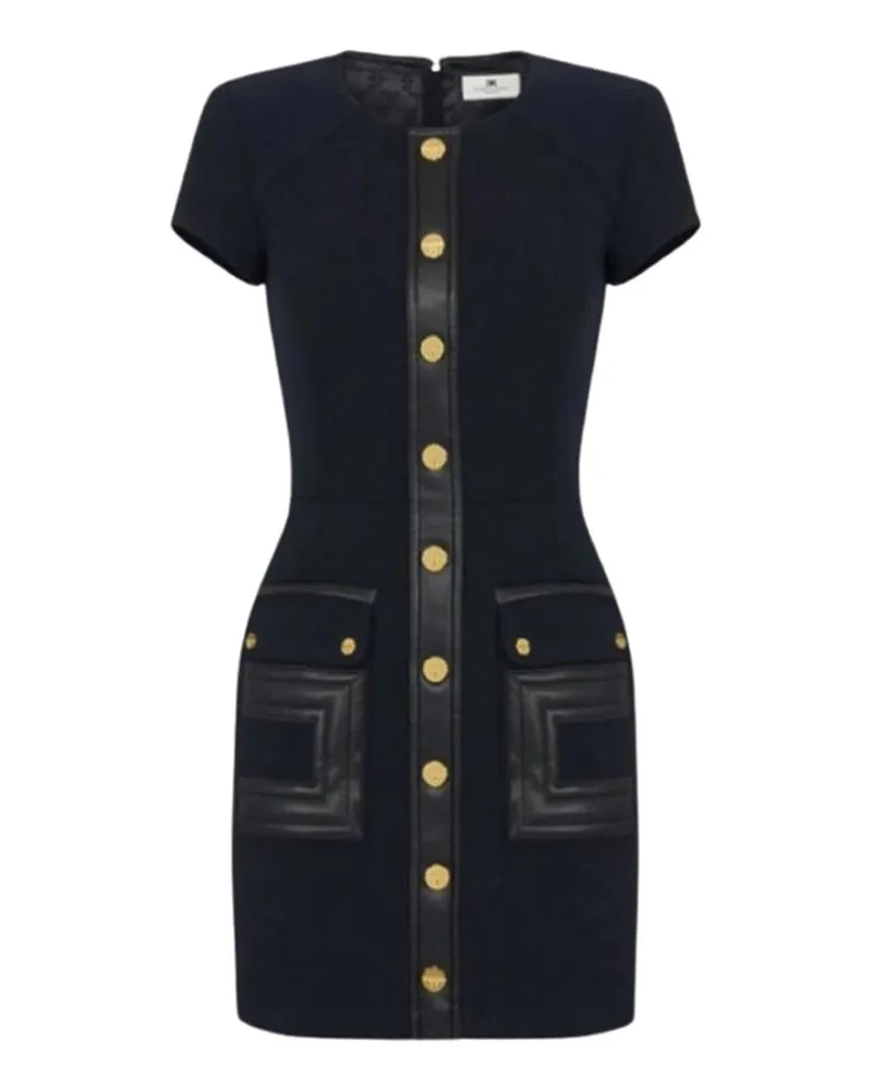 Elisabetta Franchi Knielanges Kleid - Schwarz Schwarz