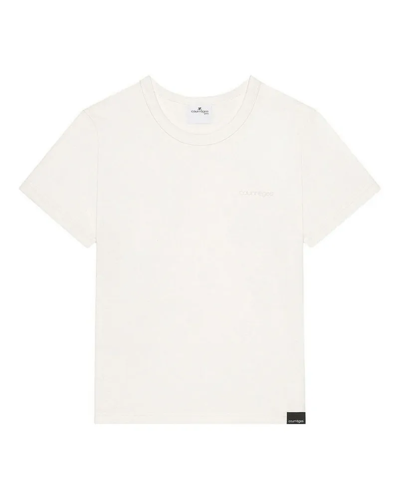 Courrèges T-Shirt - Weiß Weiß