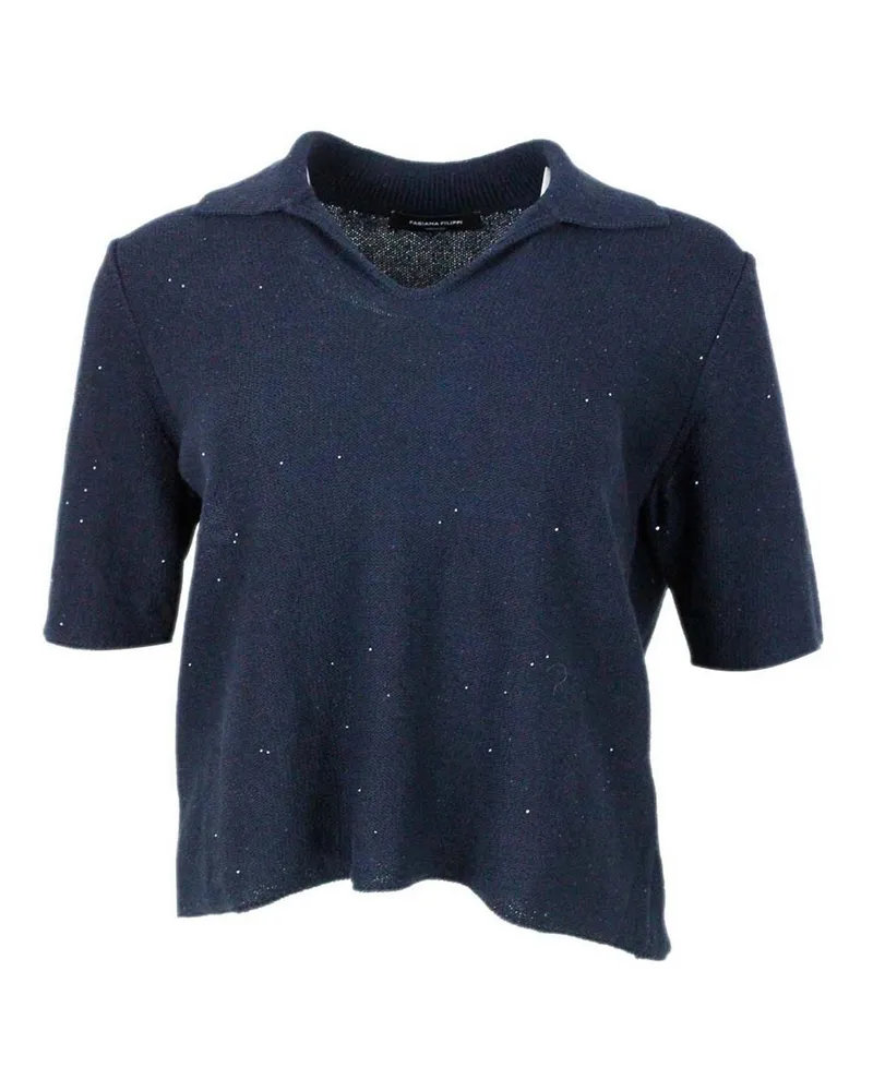 Fabiana Filippi Rundhalspullover - Blau Blau