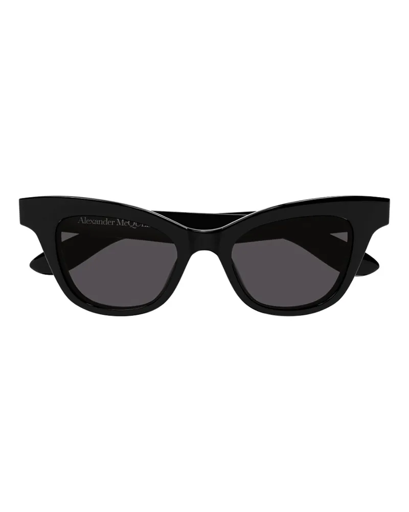 Alexander McQueen Sonnenbrille - Schwarz Schwarz