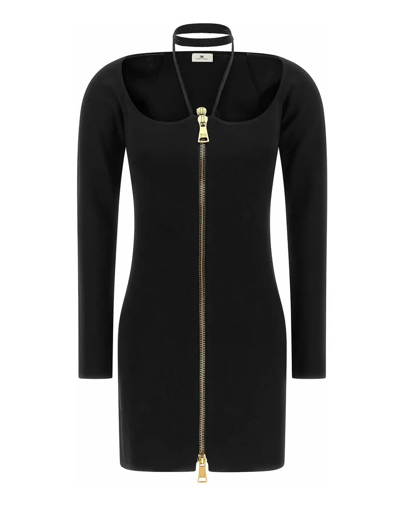 Elisabetta Franchi Knielanges Kleid - Schwarz Schwarz