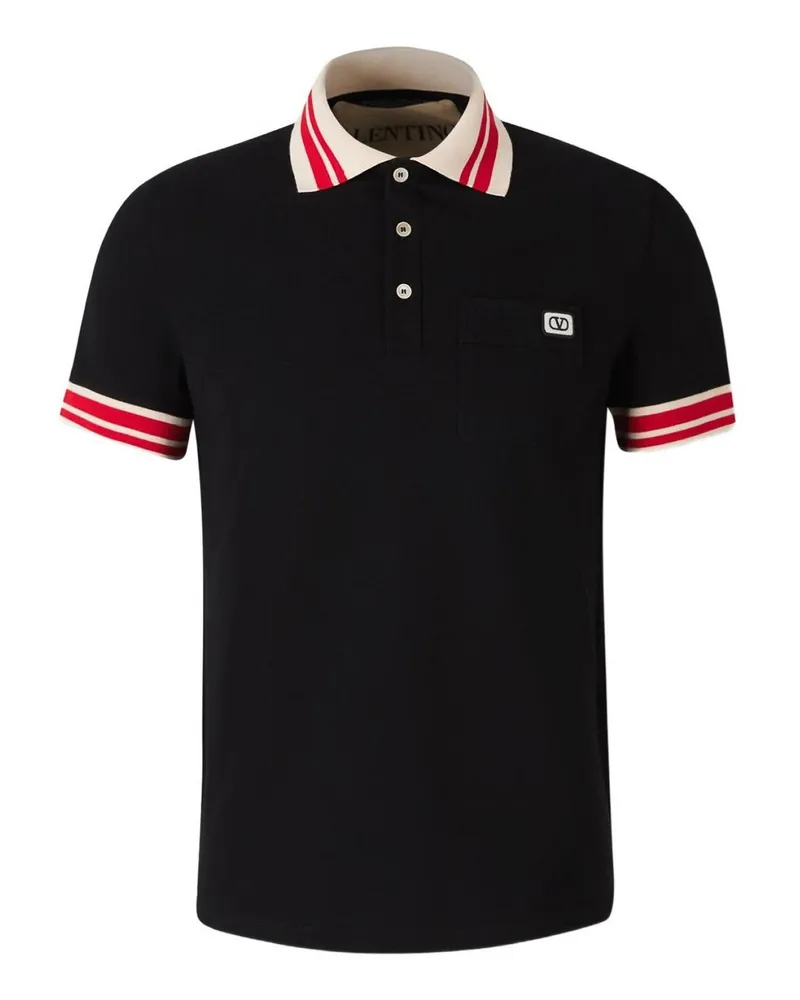Valentino Garavani Poloshirt - Schwarz Schwarz
