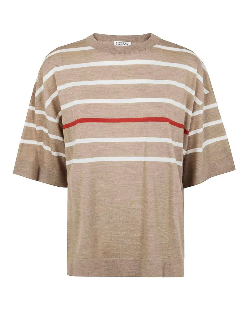 Brunello Cucinelli Rundhalspullover - Braun Braun
