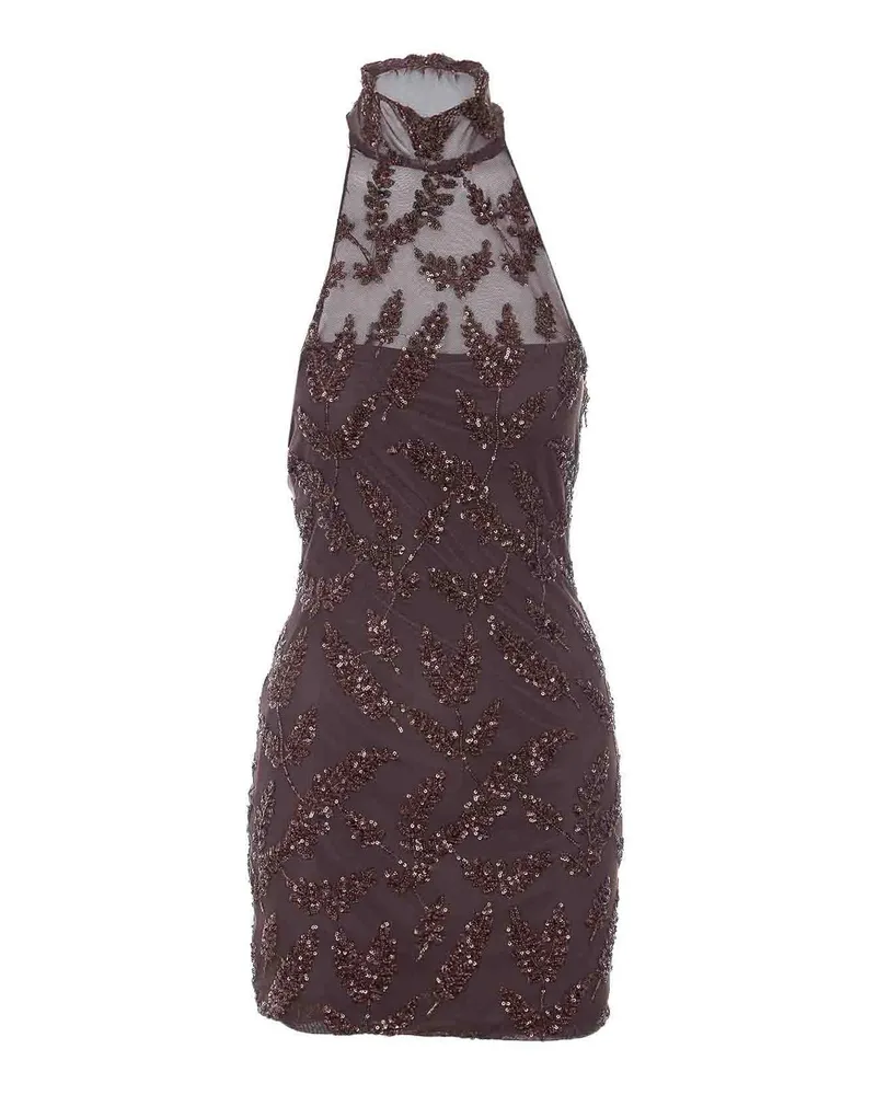 Aniye By Knielanges Kleid - Braun Braun