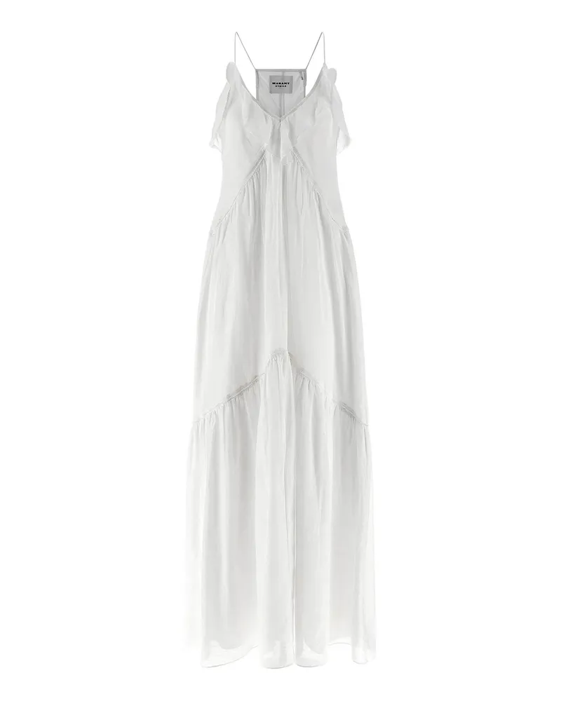 Étoile Isabel Marant Knielanges Kleid - Weiß Weiß