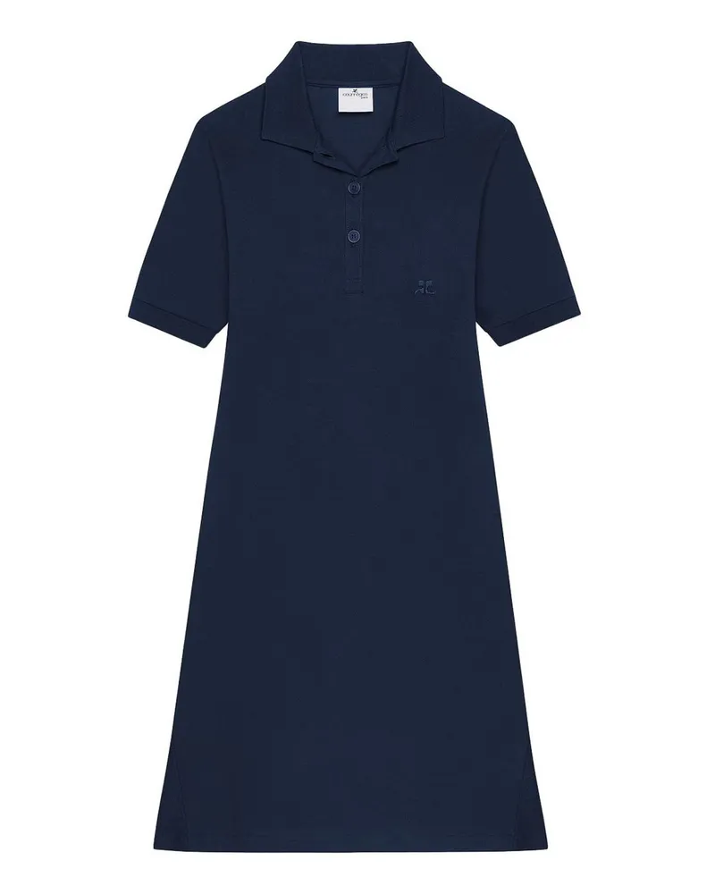Courrèges Kurzes Kleid - Blau Blau
