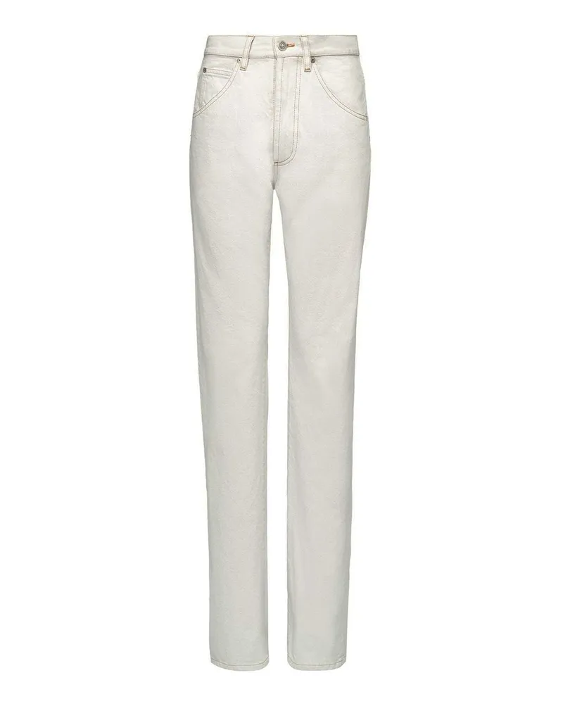 Maison Margiela Straight Leg Jeans - Weiß Weiß