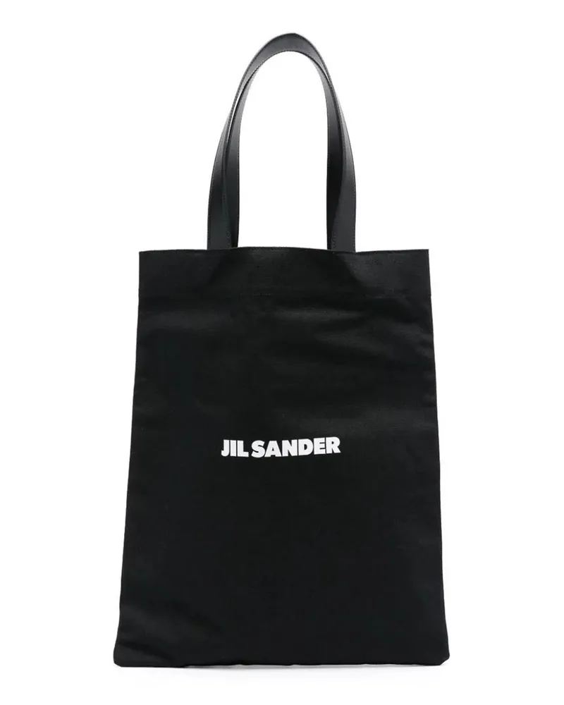 Jil Sander Shopper - Beige Schwarz