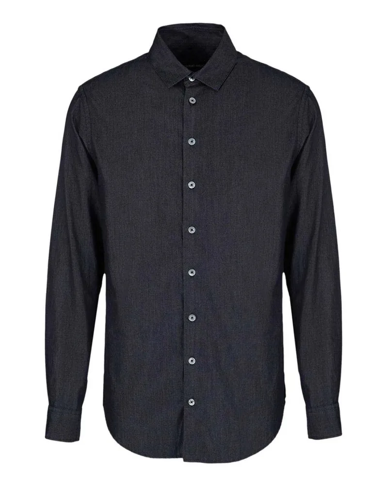 Giorgio Armani Hemd - Blau Blau