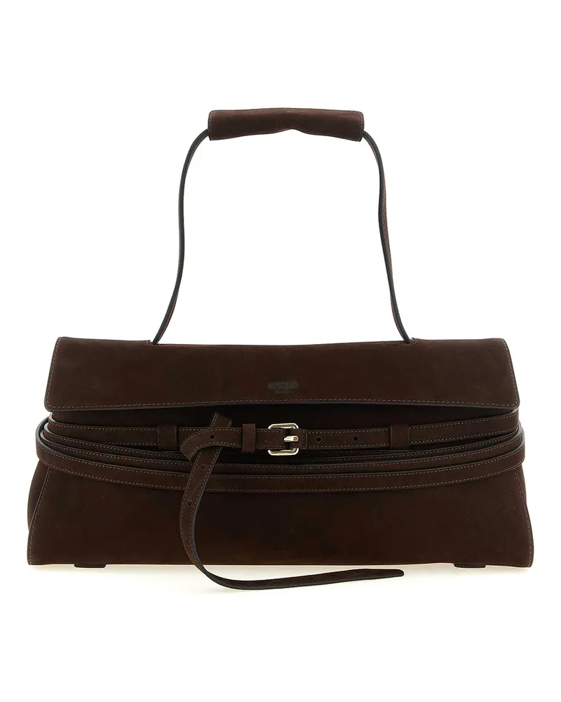 Moschino Schultertasche - Braun Braun