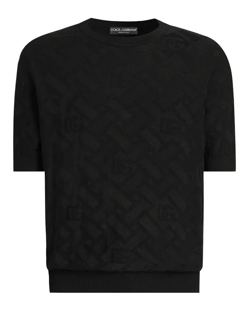 Dolce & Gabbana Rundhalspullover - Schwarz Schwarz