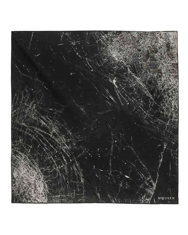 Alexander McQueen Schal - Schwarz Schwarz