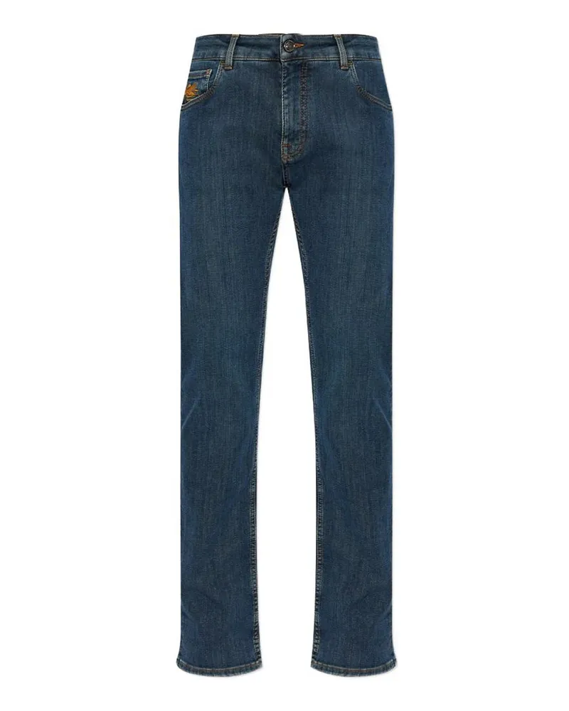 Etro Straight Leg Jeans - Blau Blau
