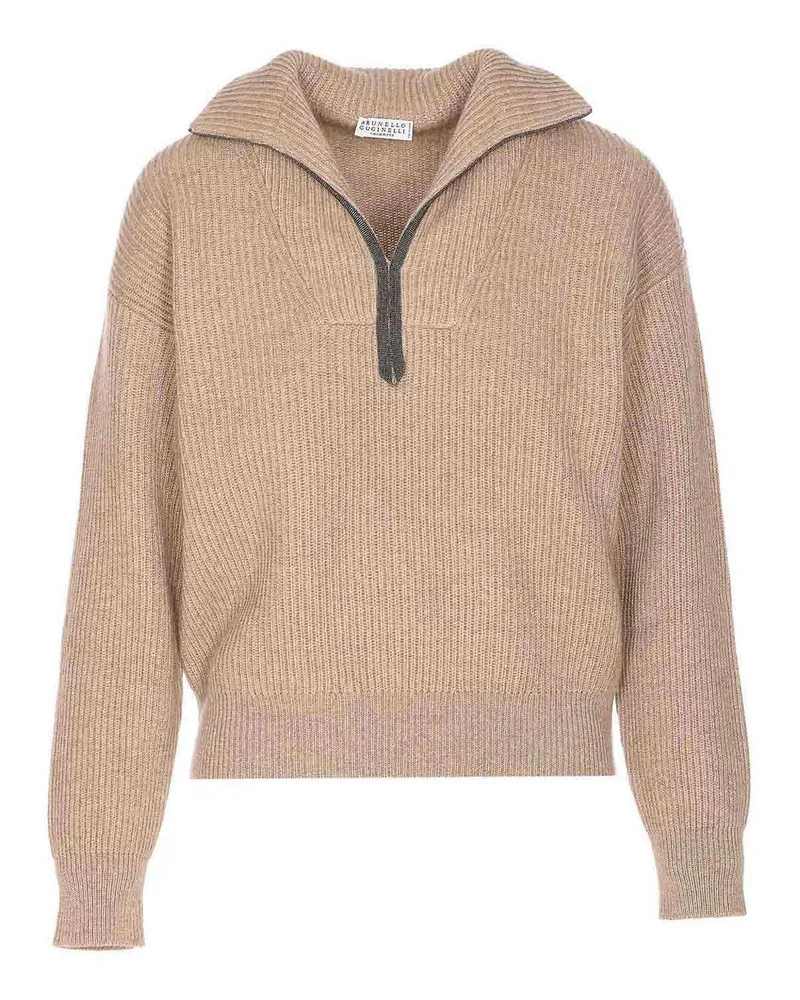 Brunello Cucinelli Rundhalspullover - Beige Beige