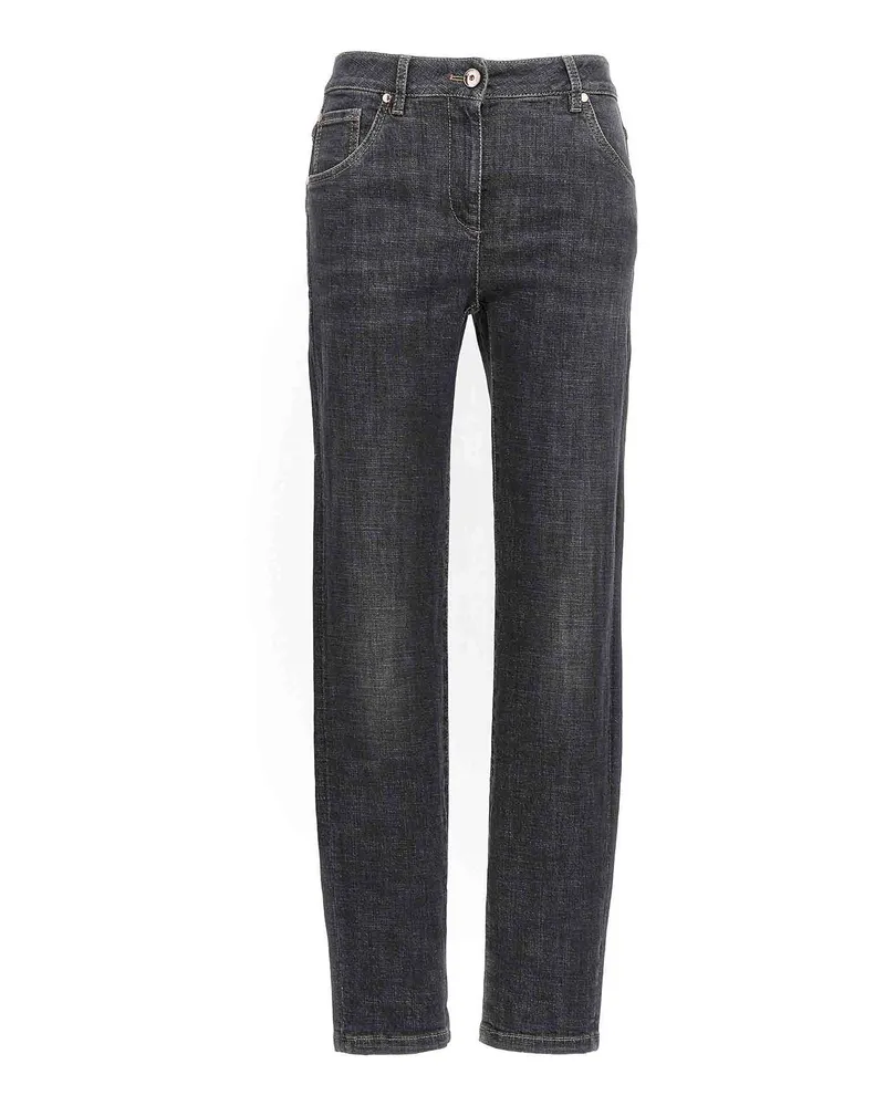 Brunello Cucinelli Bootcut Jeans - Schwarz Schwarz