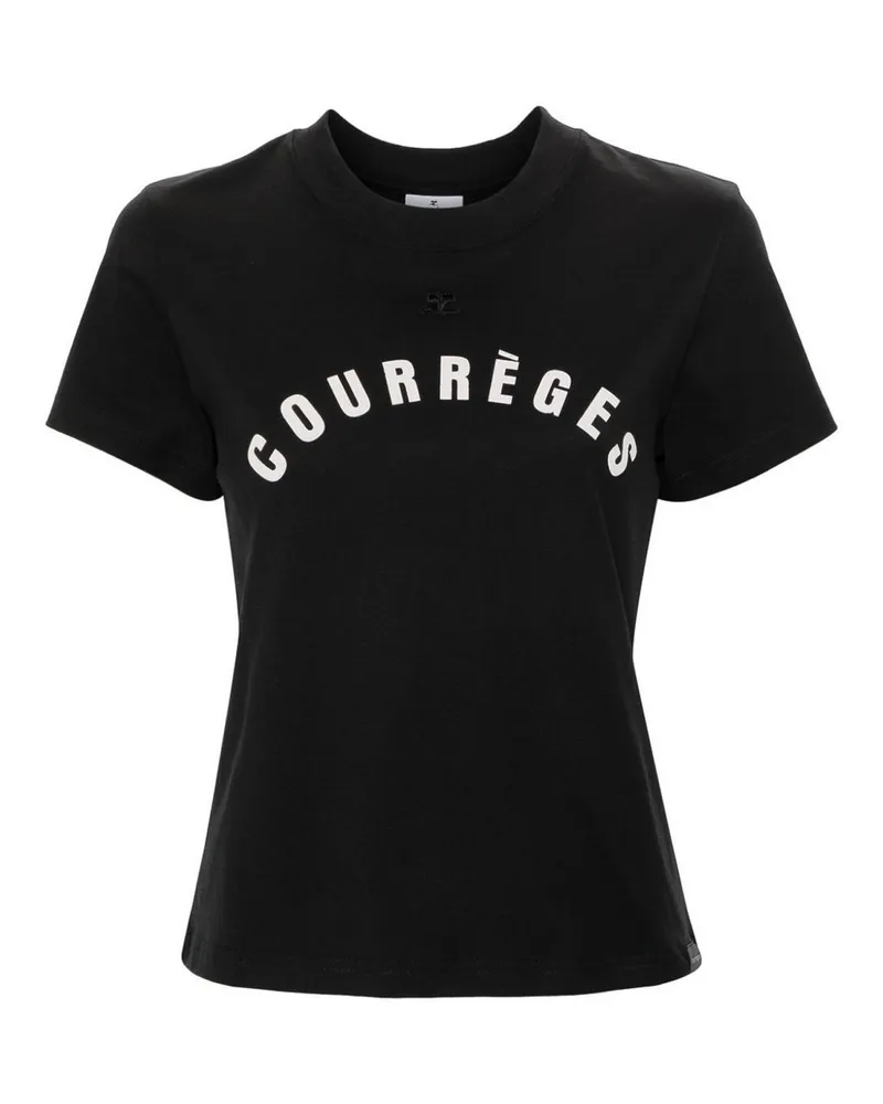 Courrèges T-Shirt - Schwarz Schwarz