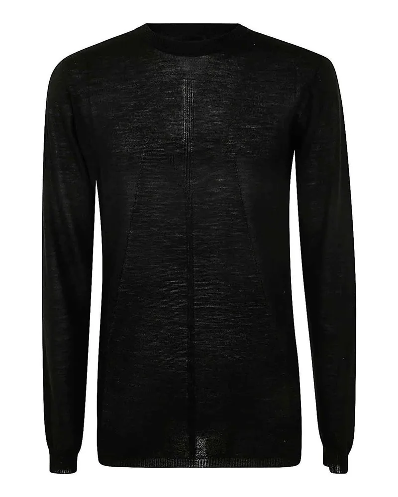 Rick Owens Rundhalspullover - Schwarz Schwarz