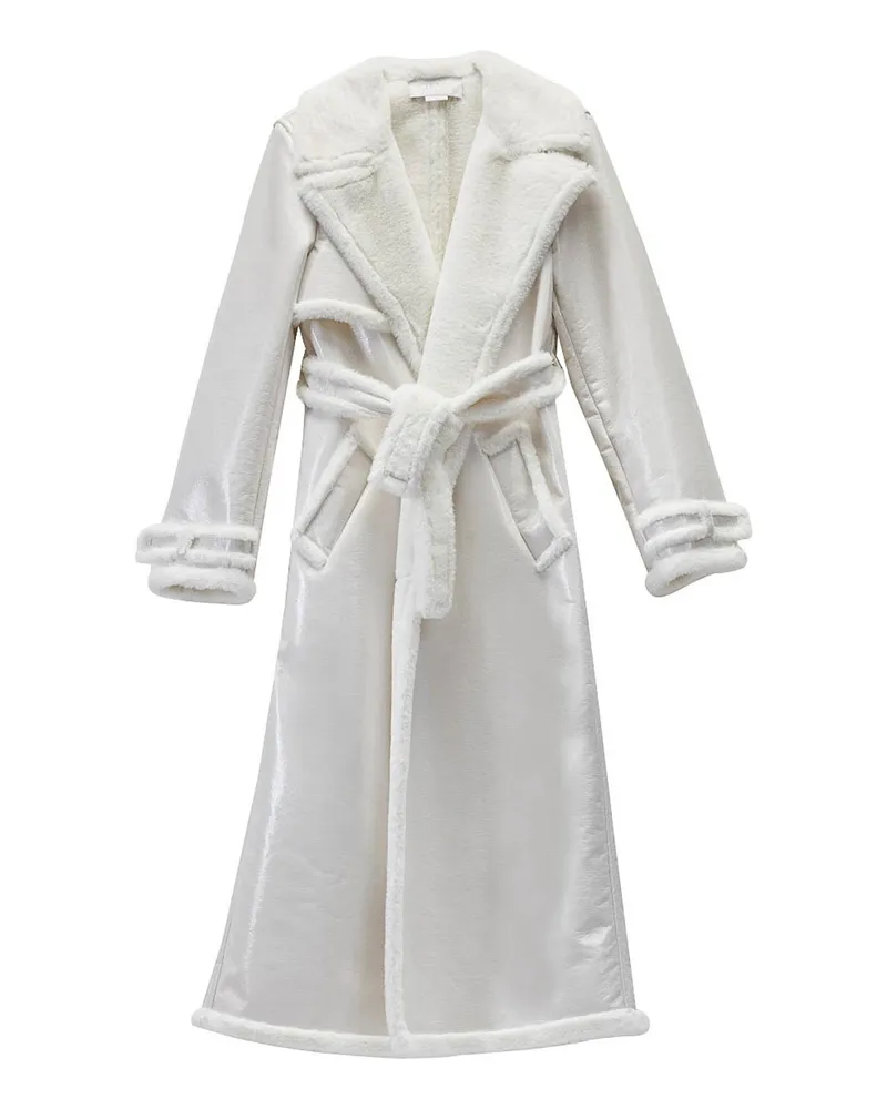 Genny Ledermantel - Weiß Weiß