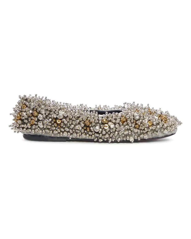 Dries van Noten Ballerinas - Metallic Metallic