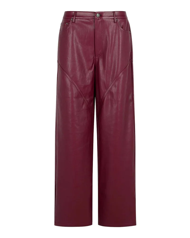 ROTATE Birger Christensen Casual Hose - Dunkelrot Dunkelrot
