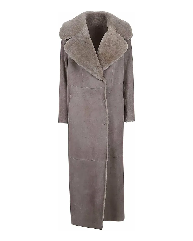 Salvatore Santoro Ledermantel - Taupe Taupe