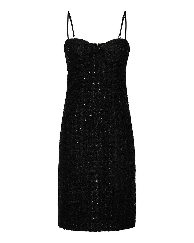 ROTATE Birger Christensen Knielanges Kleid - Schwarz Schwarz