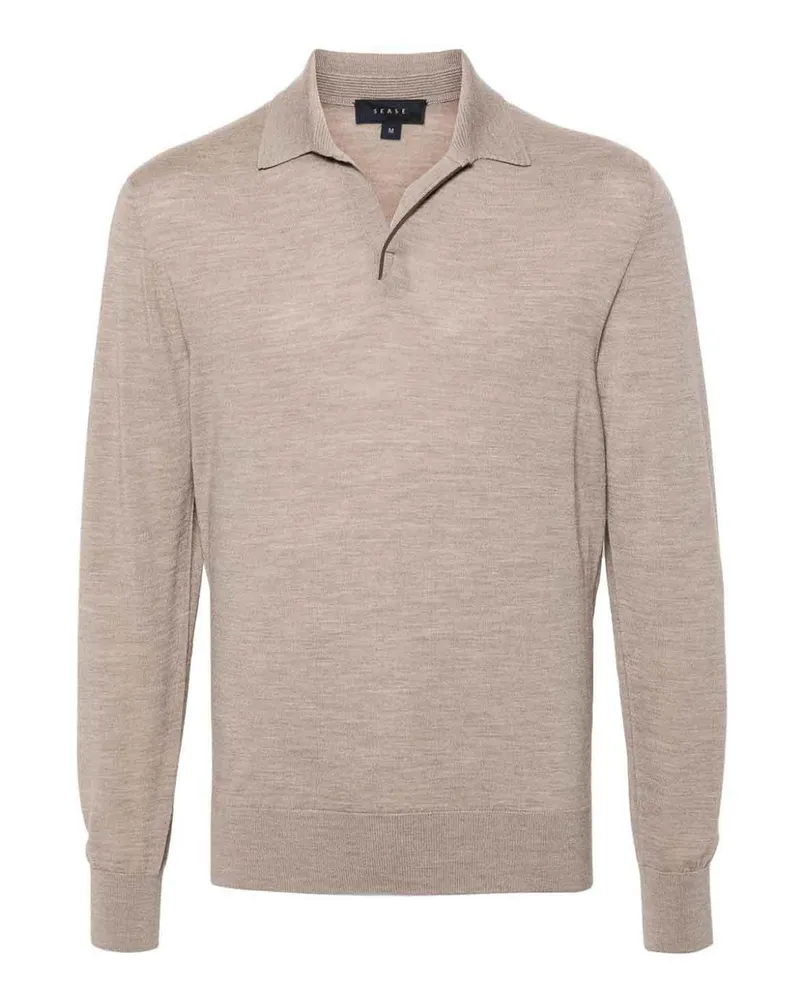SEASE V-Pullover - Beige Beige